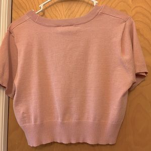 No boundaries sweater crop top in pink. Fits smaller than original size.